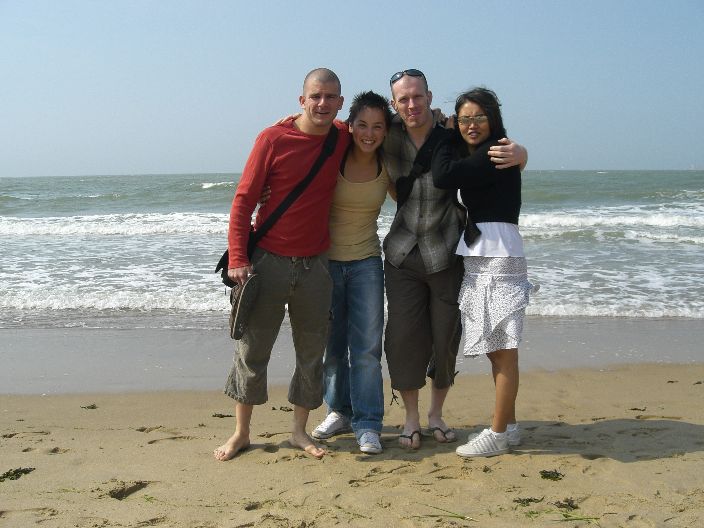 Aan het strand van Knokke